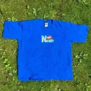 1997 Looney Tunes Women’s T-Shirt Taz The Tasmanian Devil “No Way” USA Made